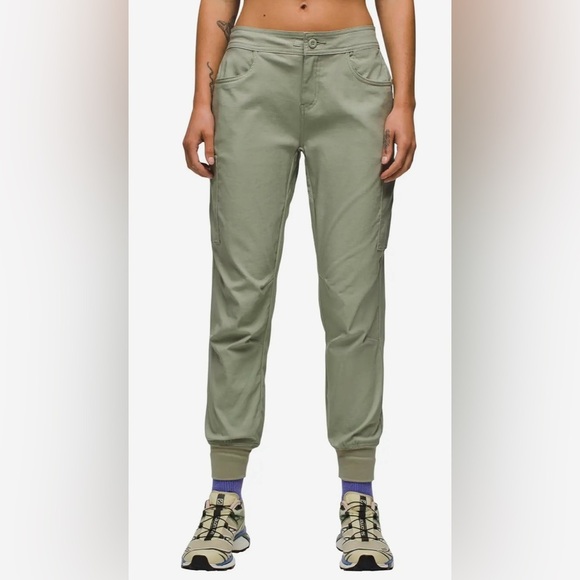 NWT Prana Halle Joggers II Sz 4 Juniper Green - Picture 1 of 10